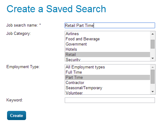 CreateSavedSearch