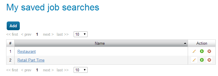 MySavedSearches